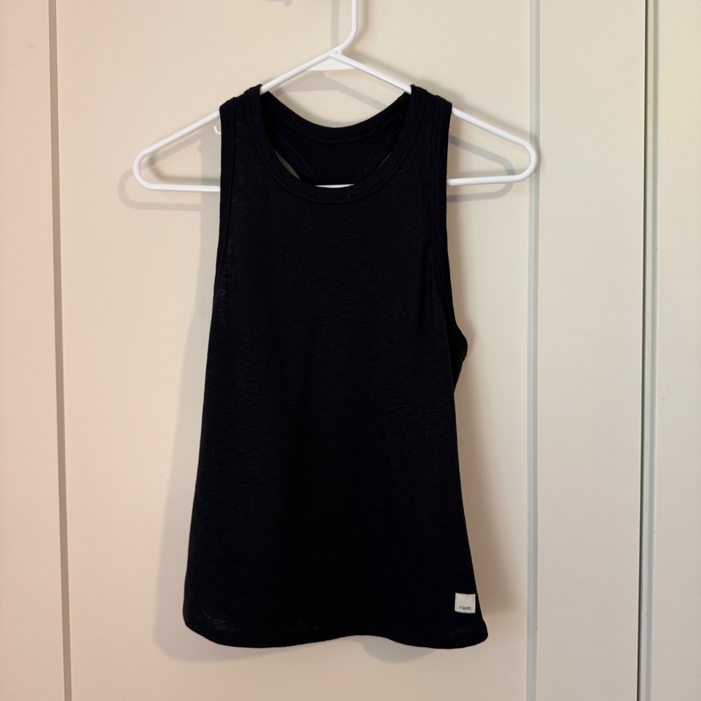 Vuori Lux‎ Performance Tank Black Womens Small Racerback Activewear VW1012